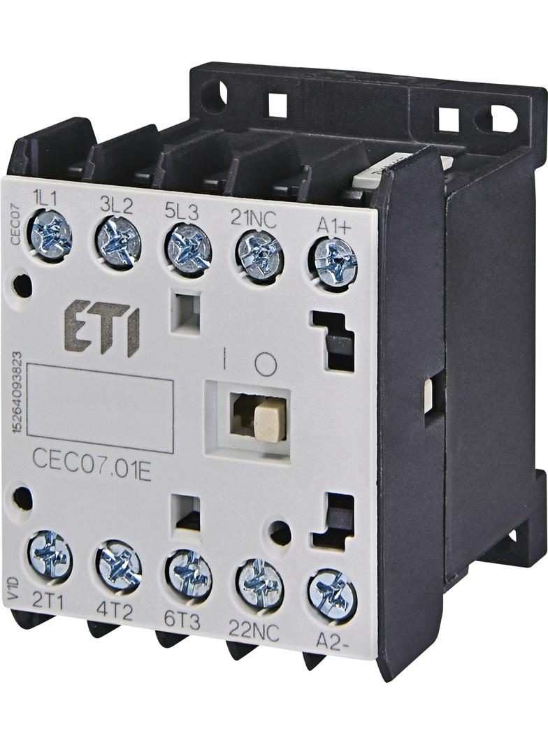 Stycznik silnikowy miniaturowy CEC07.01-110V-50/60HZ 004641059 ETI