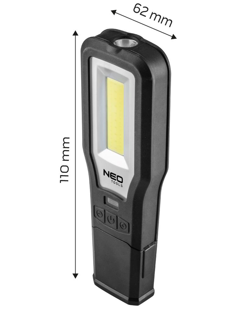Lampa warsztatowa 550 lm COB LED + baza + ładowarka