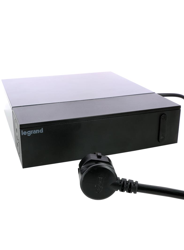 PRZEDŁUŻACZ DO KĄCIKA TV, 4X2P+Z + 4X2P, Z OGRANICZNIKIEM PRZEPIĘĆ, Z PRZEWODEM 2.0 METRA 3X1.5 MM2