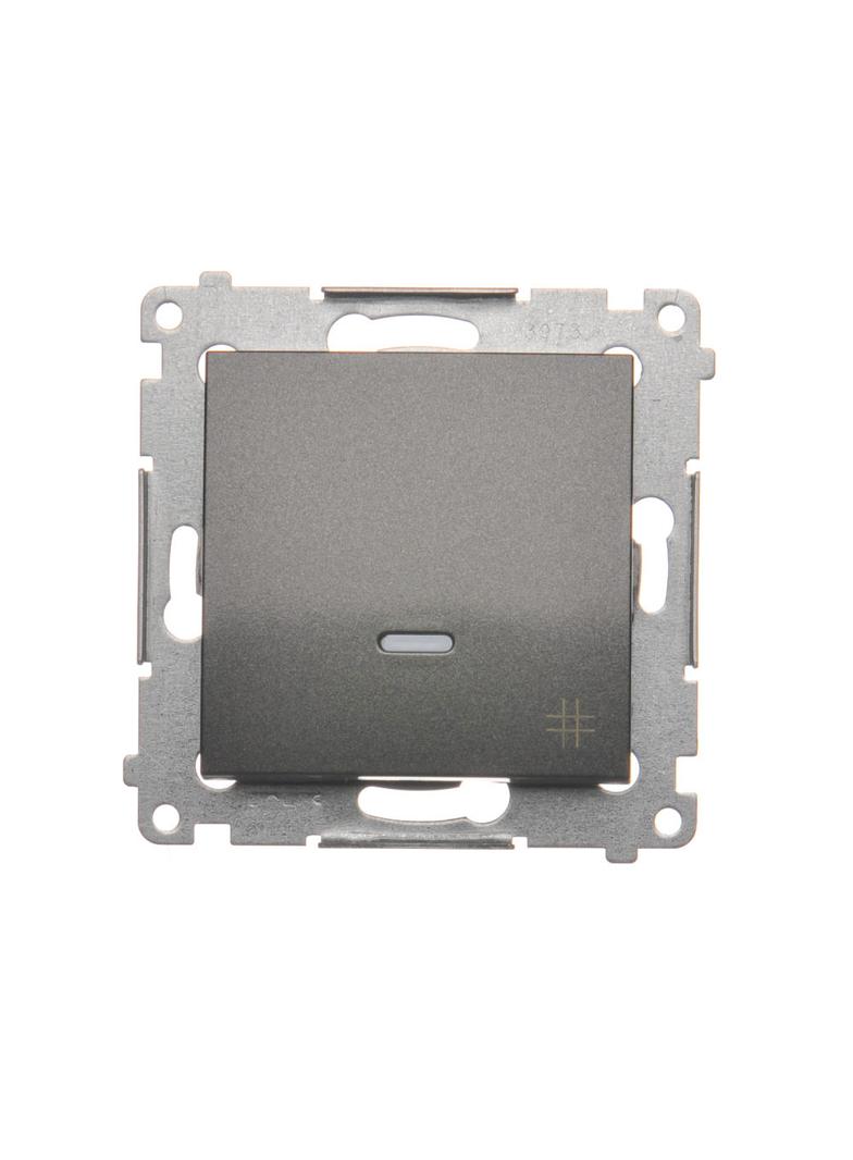 Simon 54 Łącznik krzyżowy z podświetleniem LED 10A 250V szybkozłączka antracyt DW7L.01/48 KONTAKT