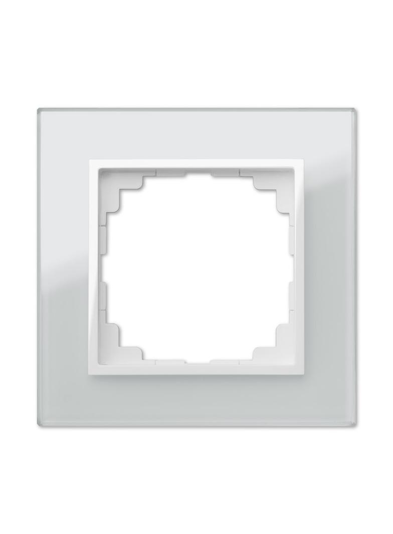 SENTIA: Ramka 1xszklana biała IP 20