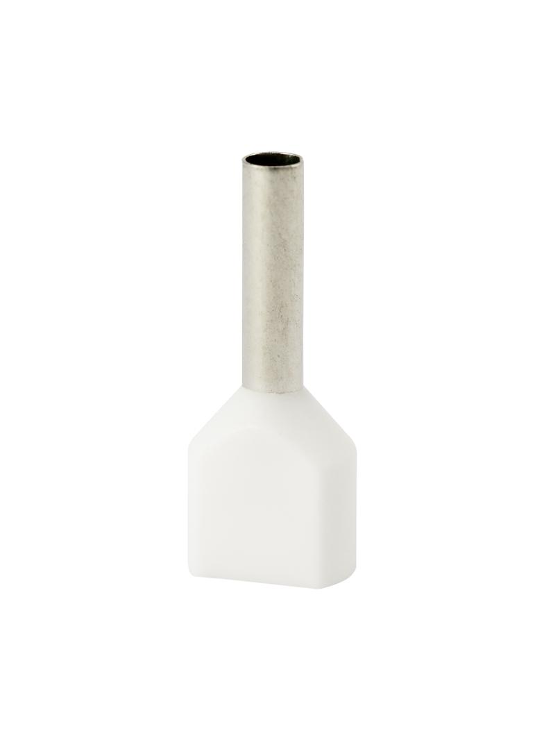 Końcówka tulejkowa izolowana HI 2x1,5/10-bi biała (100 szt.) Al/Cu 74.99 OPATÓWEK