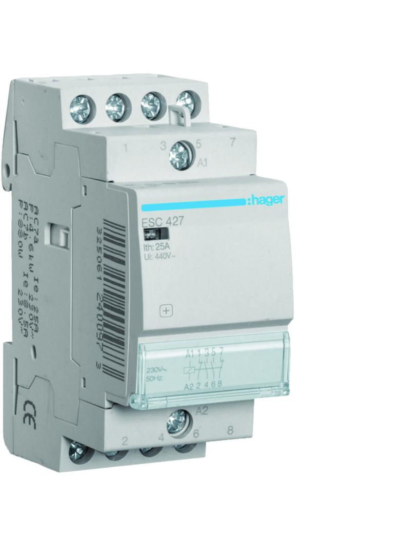 Stycznik modułowy 230V AC 2Z+2R 25A AC-7A B ESC427 HAGER