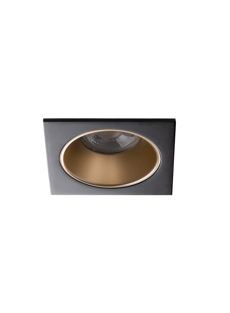 GLOZO DSL G/B Oczko sufitowe GLOZO DSL G/B kwadratowy stop aluminium kolor złoty / czarny 1XGx5,3/GU 36216 KANLUX