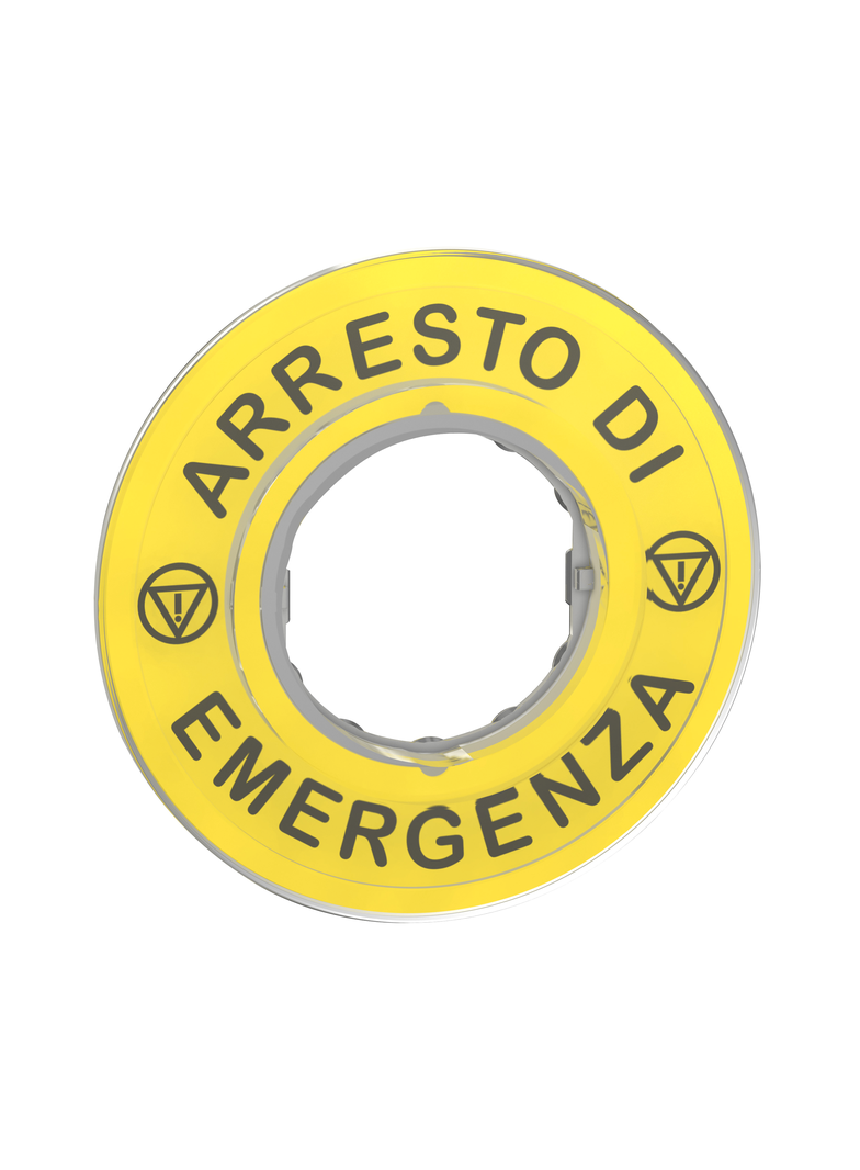 Etykieta 3D ARRESTO DI EMERGENZA ZBY9620 Schneider
