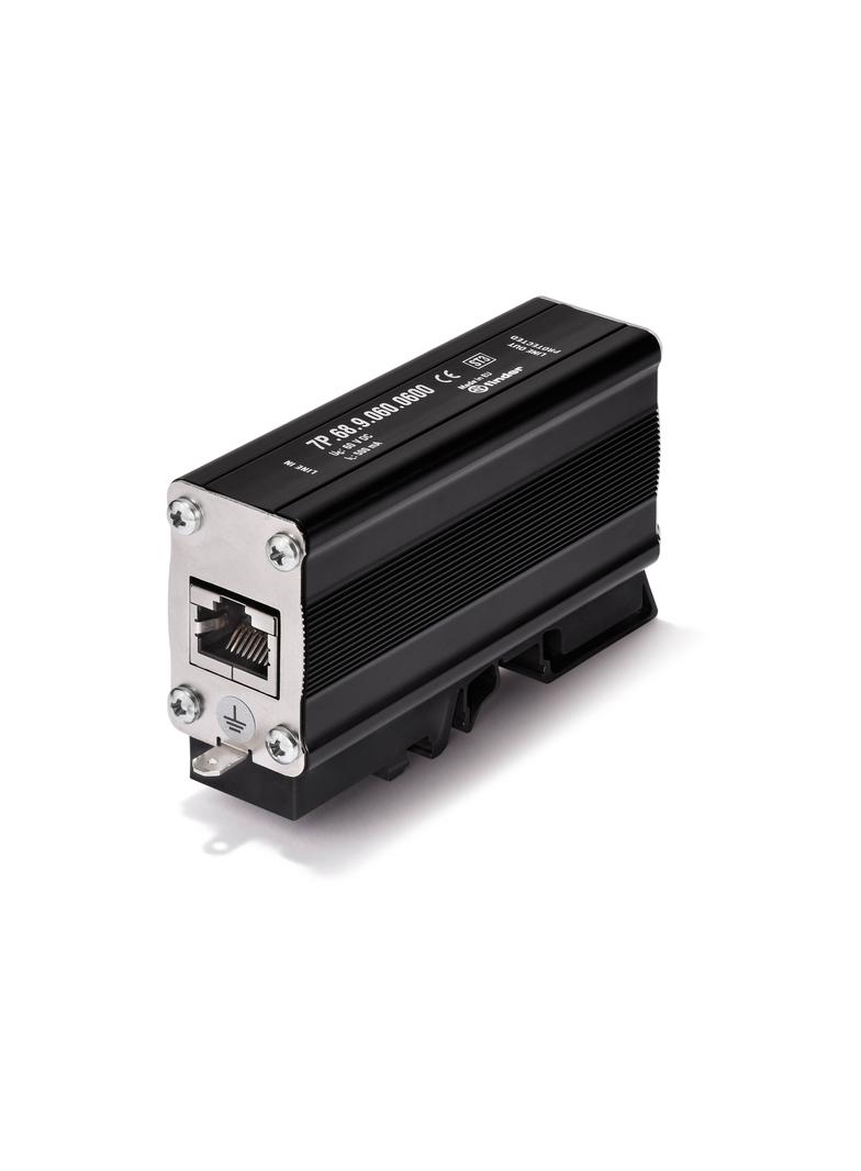 Moduł przeciwprzepięciowy (SPD) do linii przesyłu danych dla Ethernet Cat. 6. Napięcie znamionowe in