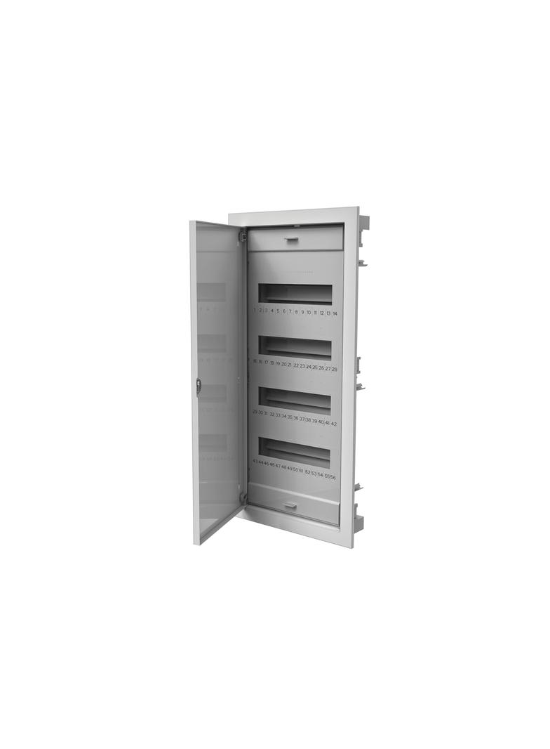 Rozdzielnica modułowa 4x12 podtynkowa z metalowymi drzwiami IP40 N+PE C.1548 PAWBOL