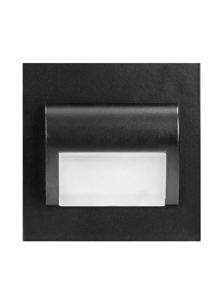 DRACO LED NEW 1,5W, oprawa schodowa podtynkowa, 12VDC, 30lm, 6000K, czarny, innowacyjny sposób monta AD-OS-6164L6/B ORNO