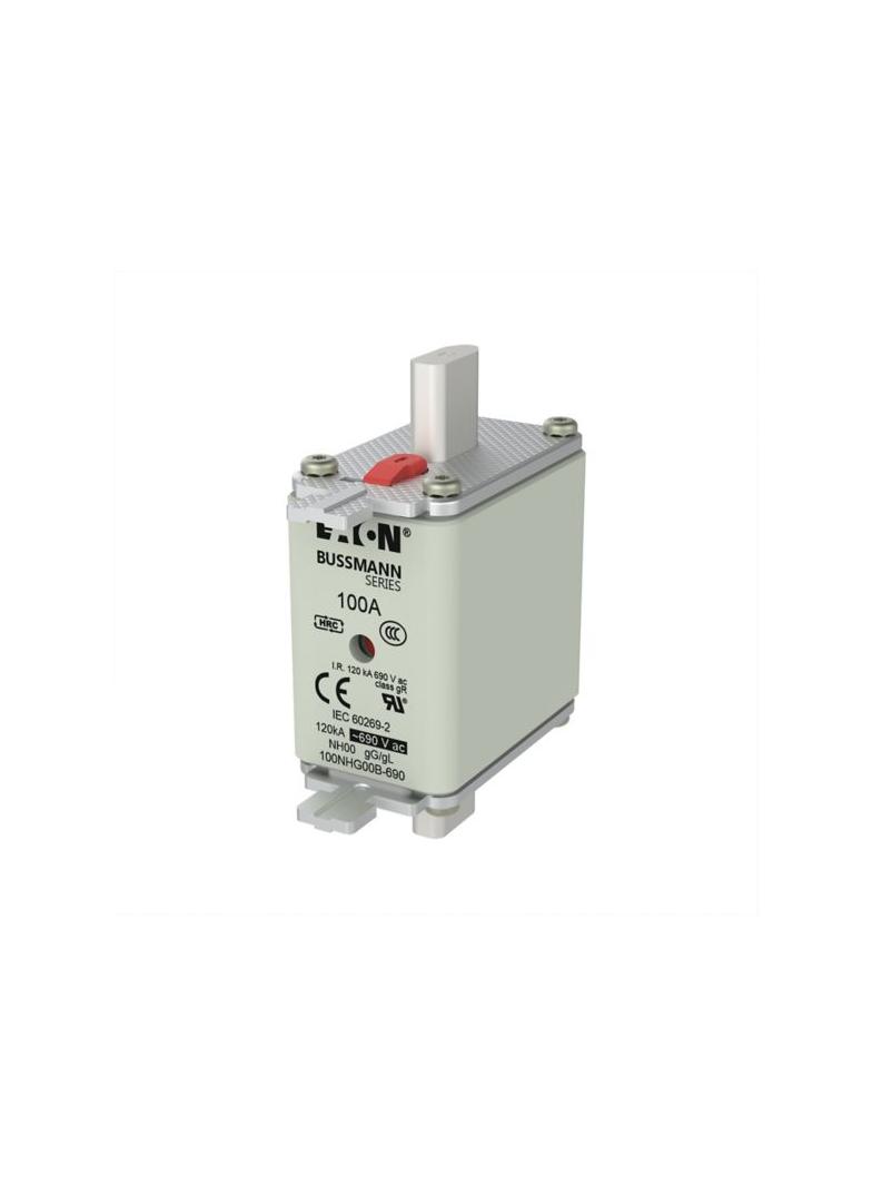 NH FUSE 100AMP 690V gG SIZE 00 Wkładka NH00 100A 690V GL/GG podwójny wskaźnik 100NHG00B-690 EATON
