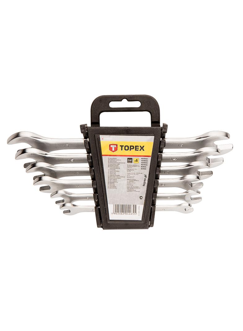 Klucze płaskie dwustronne 6-17 mm, zestaw 6 szt.