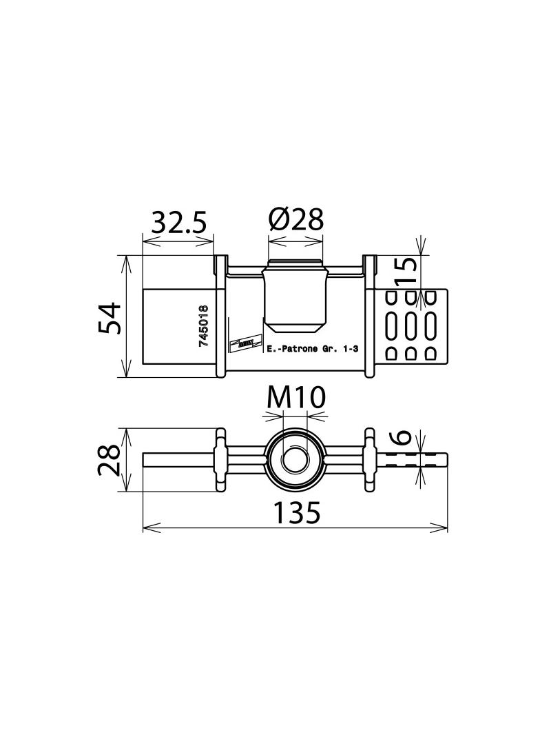 Wkładki uziemiające NH wielk. 1..3