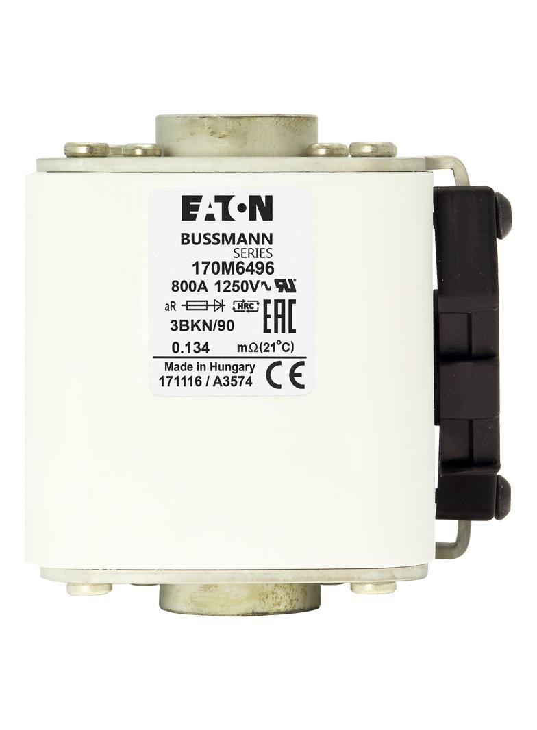 FUSE 800A 1250V 3BKN/90 AR Wkładka szybka 800A AC 1250V rozmiar 3 76x92x91 mm aR IEC UL w 170M6496 E