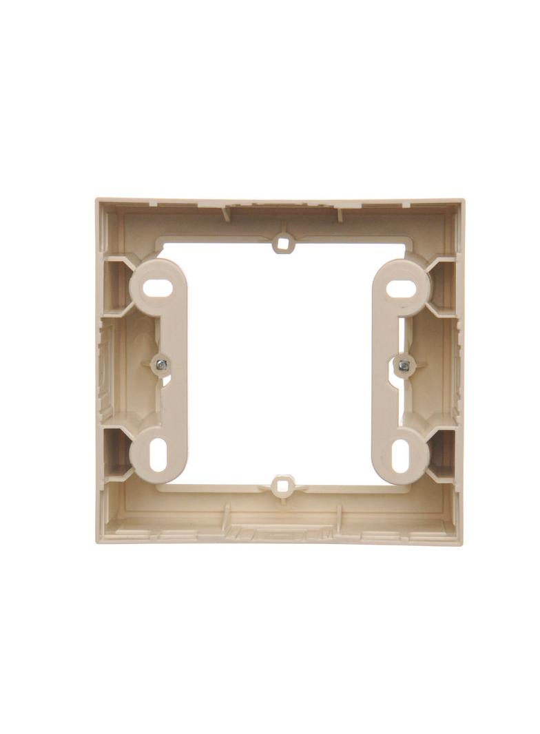 Simon 54 Premium Puszka natynkowa 1-krotna do ramek PREMIUM. Głębokość 35mm kremowy