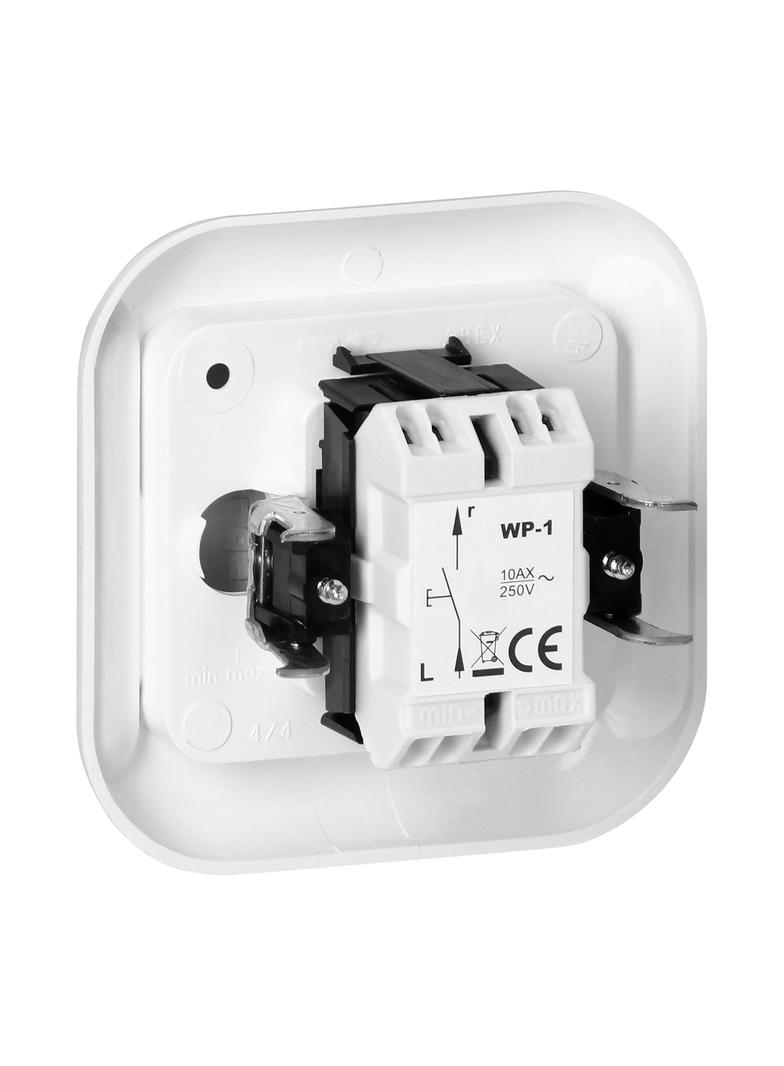 Łącznik podtynkowy 10A, 250V, 1-biegunowy, TOPAZ, biały WP-1TB BIAŁY ORNO