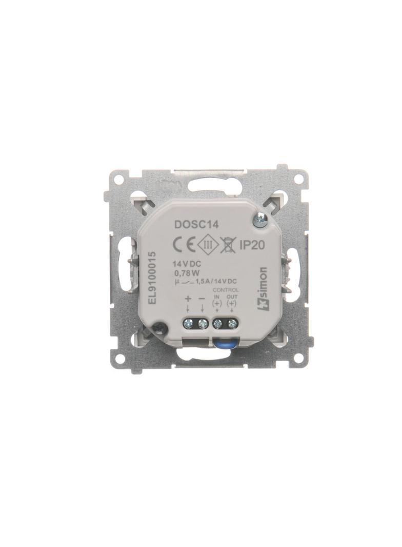 Simon 54 Oprawa oświetleniowa LED z czujnikiem ruchu 14 V DC 0.78 W białe ciepłe 3100 K srebrny mat !Wymagany zasilacz 14V DOSC14.01/43 KONTAKT