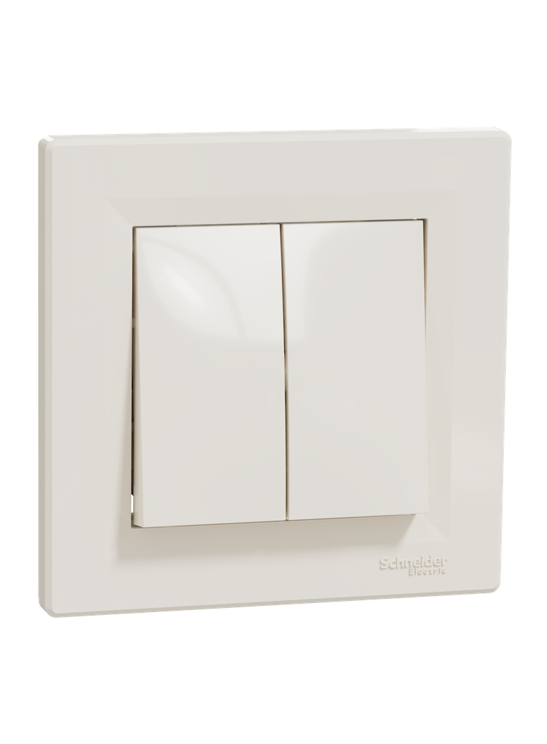 Asfora, łącznik podwójny schodowy, krem