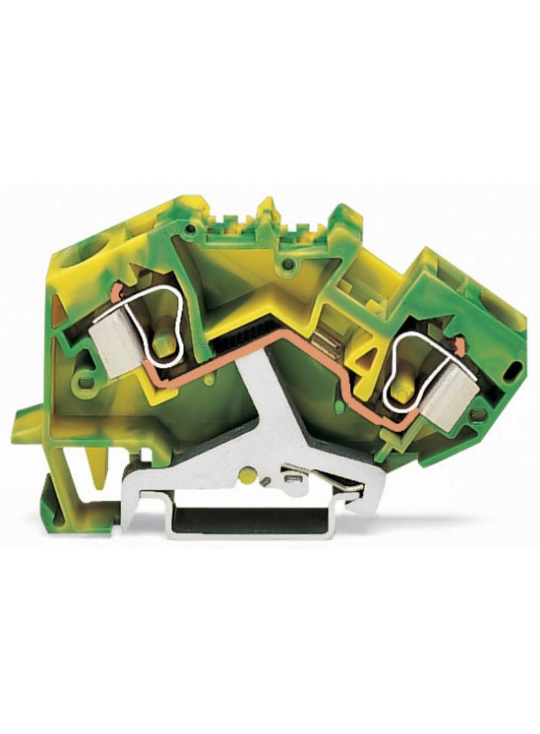 topJob złączka 2-przewodowa 10 mm2 PE zółto-zielona