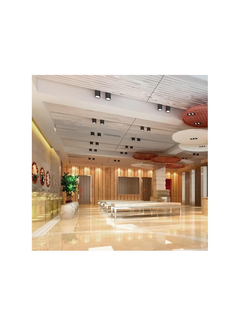 CHLOE GU10 IP20 tuba czarna złota oczko nieregulowane