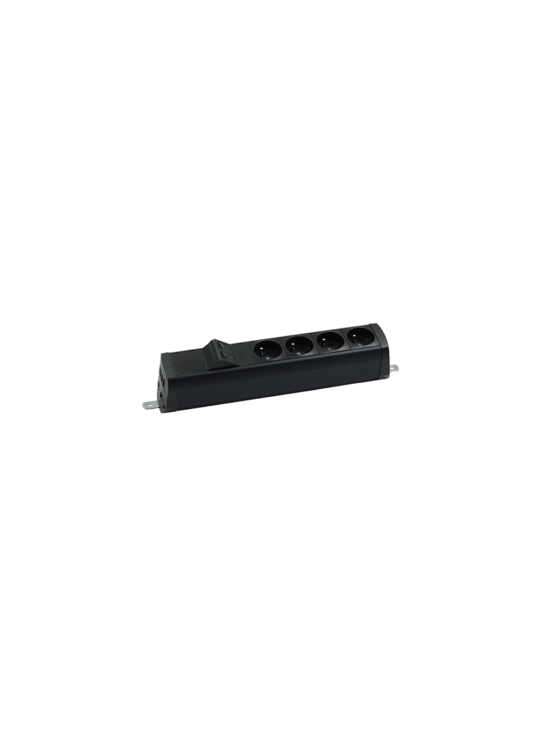 "Simon 480 TS48-230E400K0-44 Listwa poszerzona 4 gn. typ E i płytka 2xRJ45 keystone