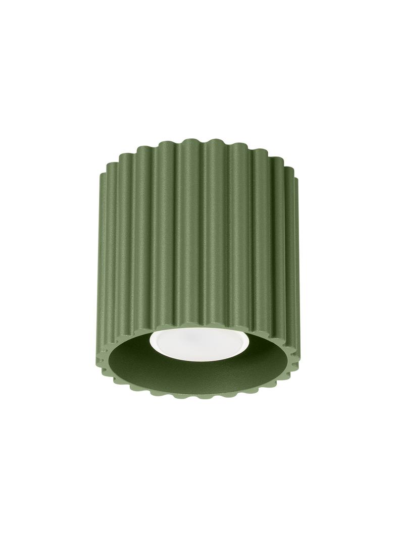 SOLLUX Plafon AURA 1 zielony oliwkowy GU10 ; SL.1794
