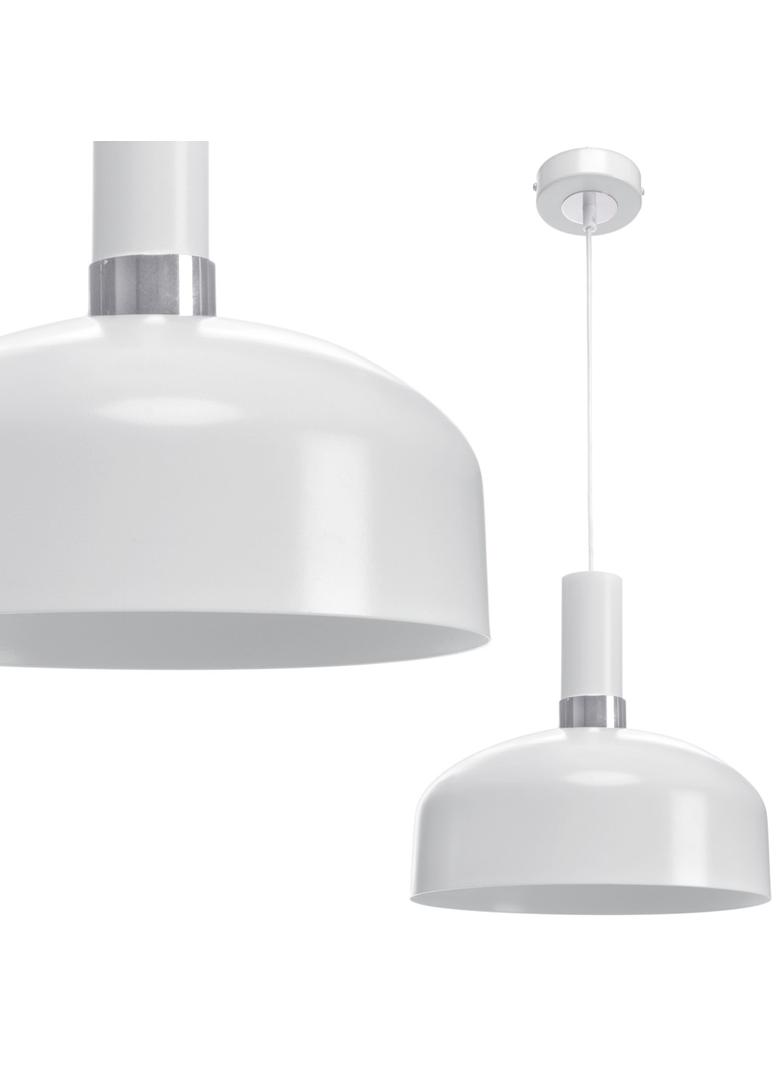 MILAGRO Lampa wisząca MALMO WHITE/CHROME 1xE27