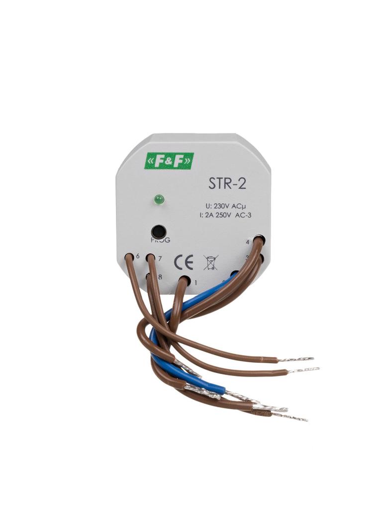 Sterownik roletowy jednoprzyciskowy napięcie 230V AC STR-2 F&F