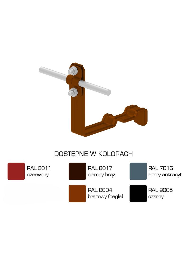 AN-24C/LA/-N Uchwyt dach.prof.pros.Z-śr. WZÓR 1 H=10cm /LA/