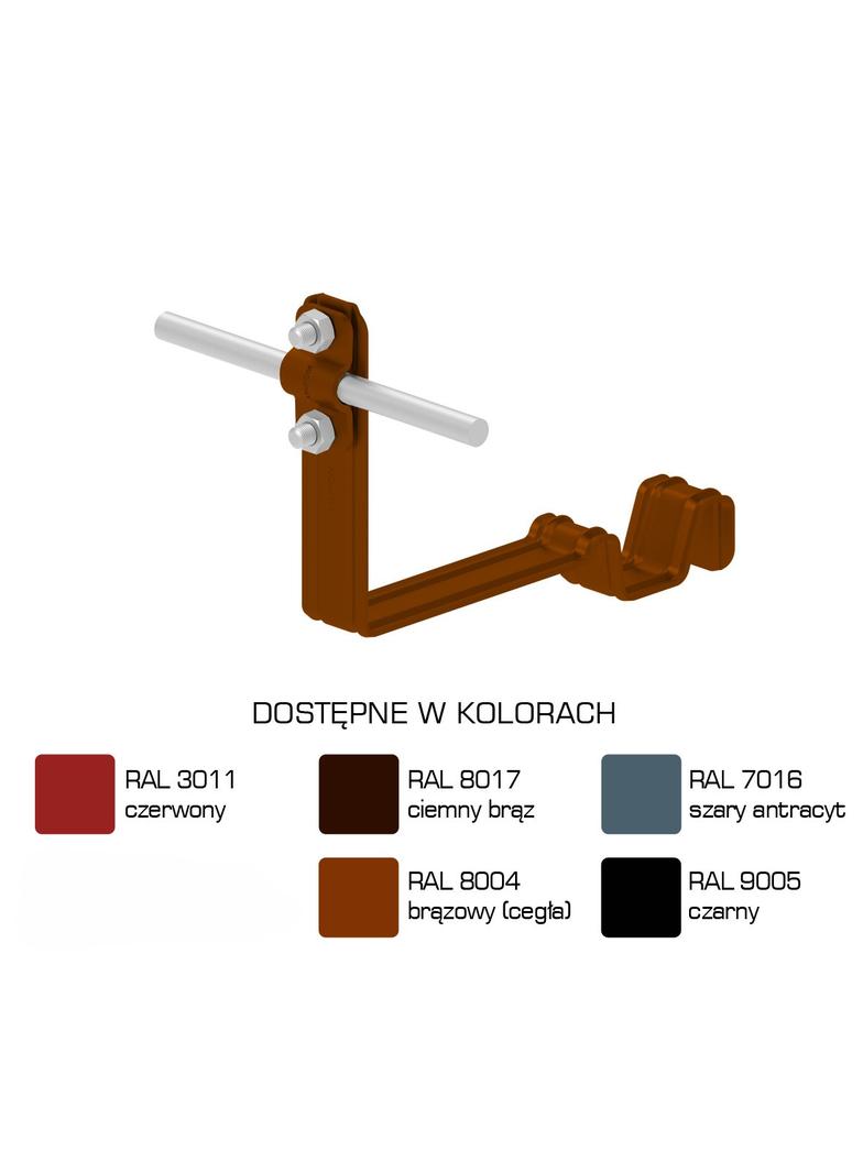 AN-25C/LA/-N Uchwyt dach.prof.pros.Z-śr. WZÓR 7 H=10cm /LA/