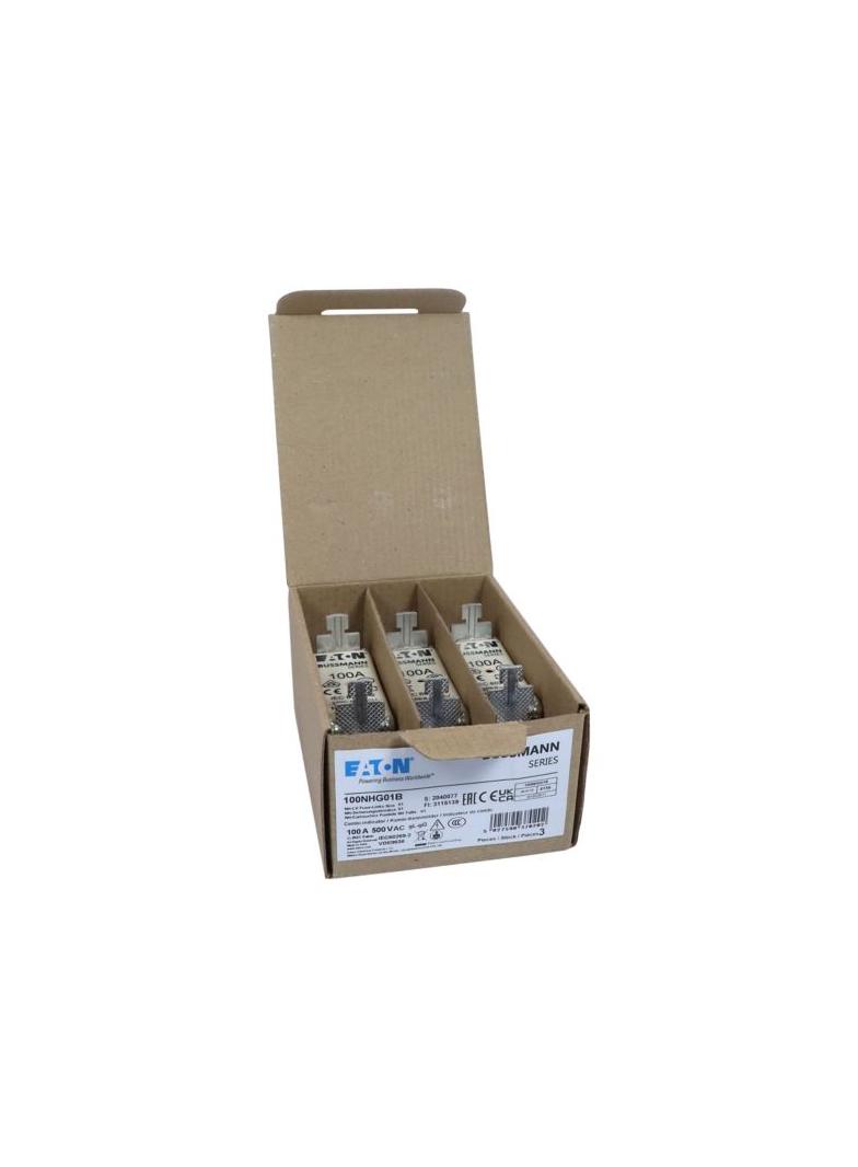 NH FUSE 100A 500V GG/GL SIZE 01 Wkładka NH01 100A 500V GL/GG podwójny wskaźnik 100NHG01B EATON