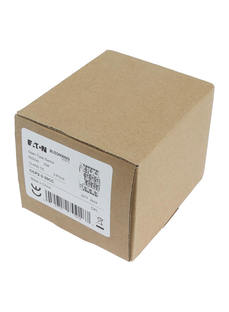 3 Pole Comp Ckt Protect 30A Rozłącznik bezpiecznikowy CCP 600VAC 125VDC 30A UL98 3P 60 Hz, CCP2-3-30