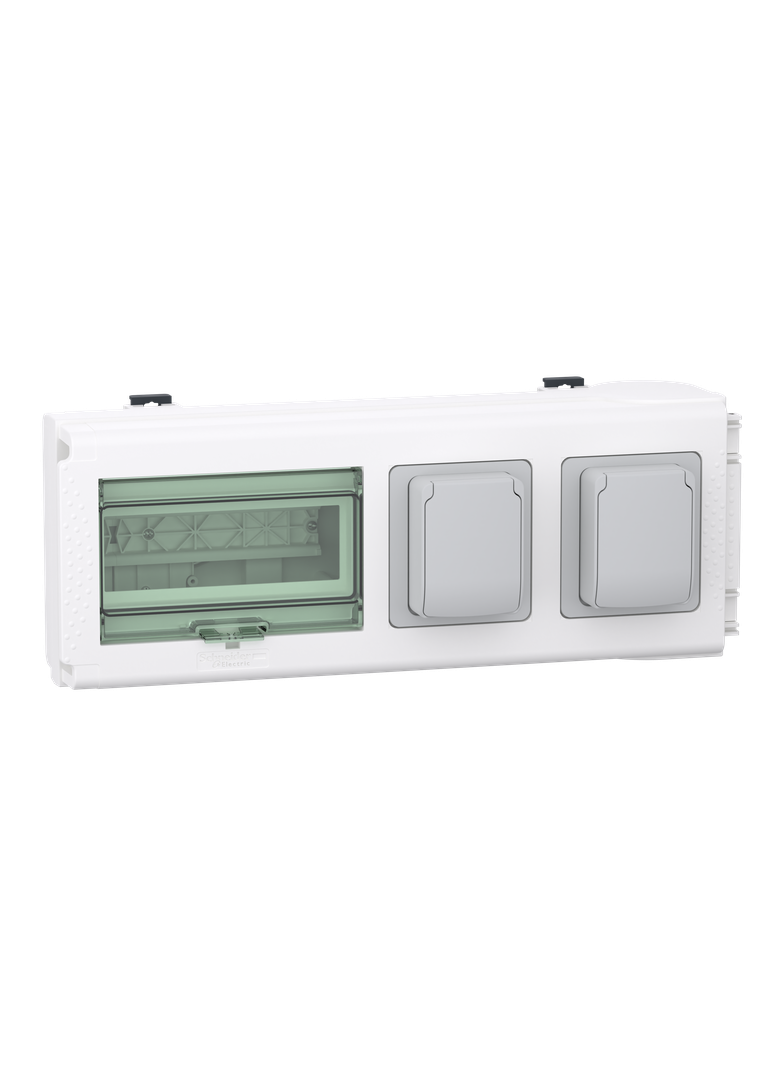 Canalis KN, kaseta odpływowa 2 gniazda DIN 1L+N+PE 8 modułów 18mm 32A