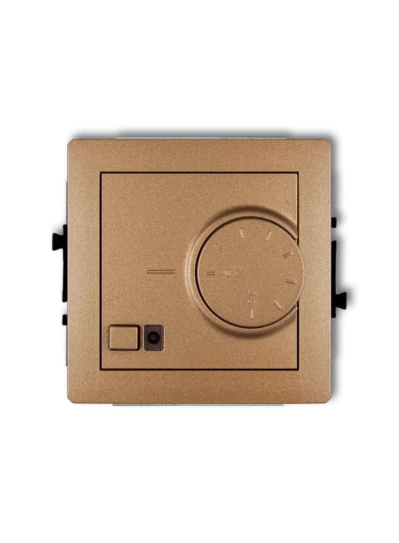 DECO Elektroniczny regulator temperatury z czujnikiem podpodłogowym złoty metalik 8DRT-1 KARLIK