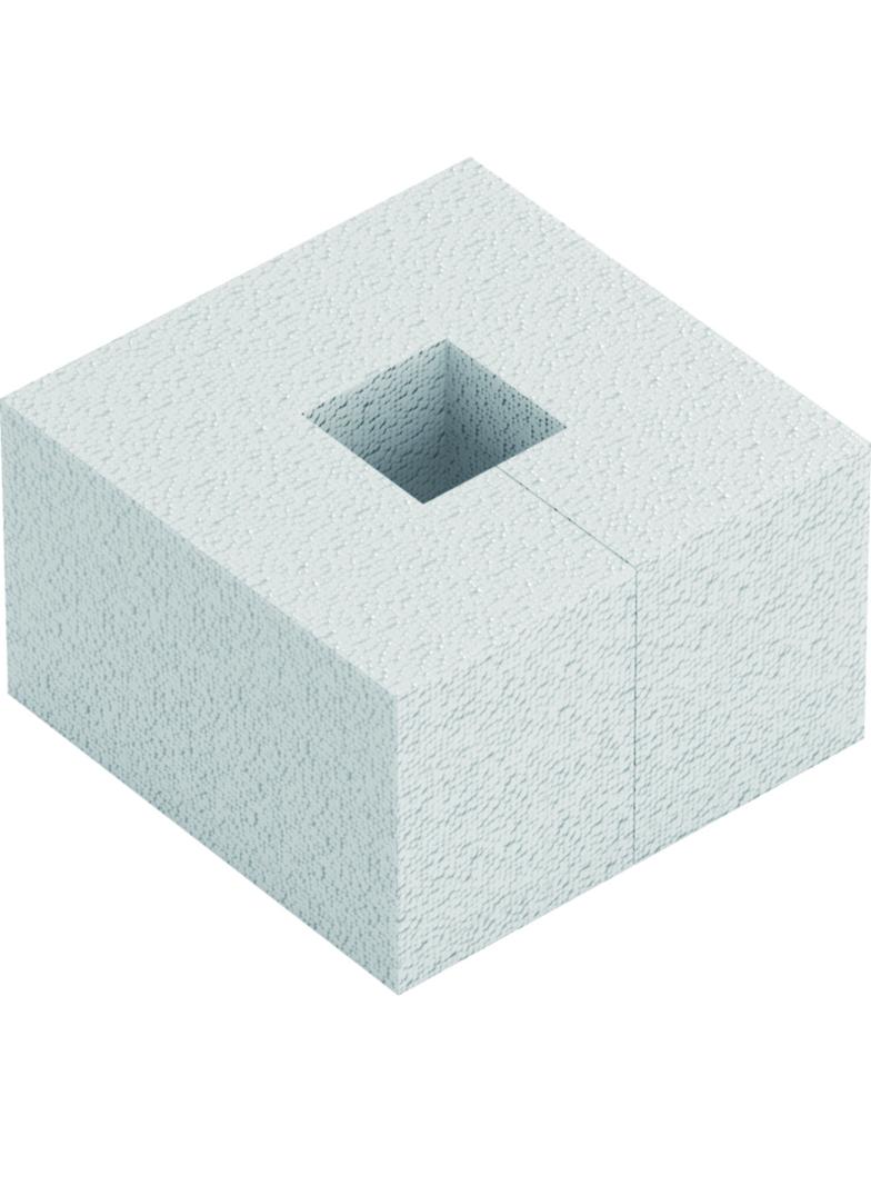 tehalit.UK System szalunkowy element VQ16 320x320mm H=200mm styropian SEVQ16200 HAGER