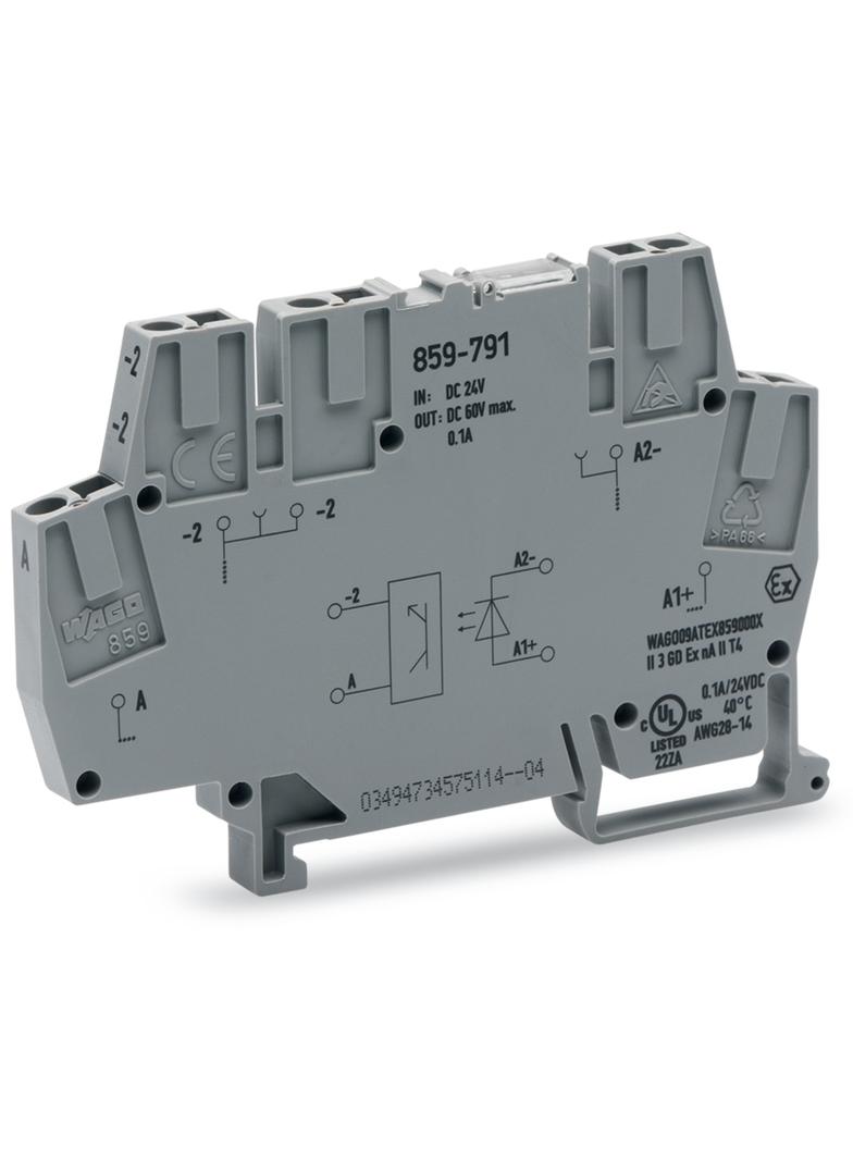 Złączka z optoseparatorem 24V DC / 60V DC / 100mA /10szt./ 859-791 WAGO