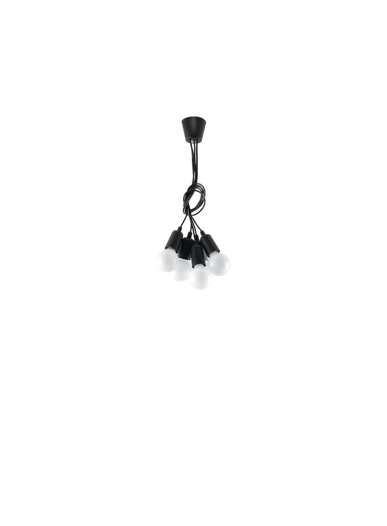 Sollux Lampa wisząca DIEGO 5 czarna SL.0574