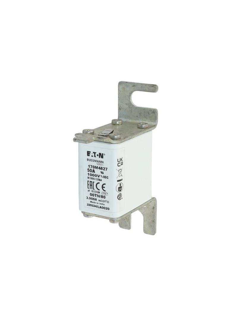 50A 1000V 00TN/80 aR INDICATOR FUSE Wkładka szybka 50A AC 1000V rozmiar 00 30x47x98 mm aR D 170M4827