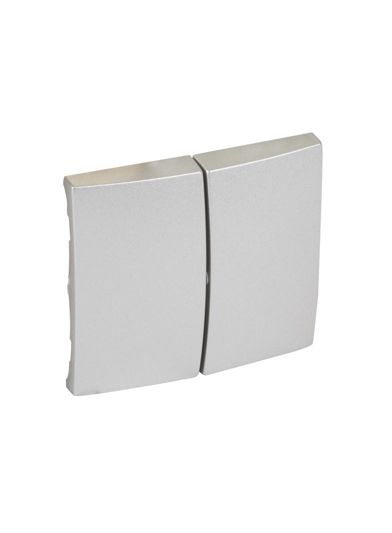 VALENA - KLAWISZ PODWÓJNY ALUMINIUM, Legrand