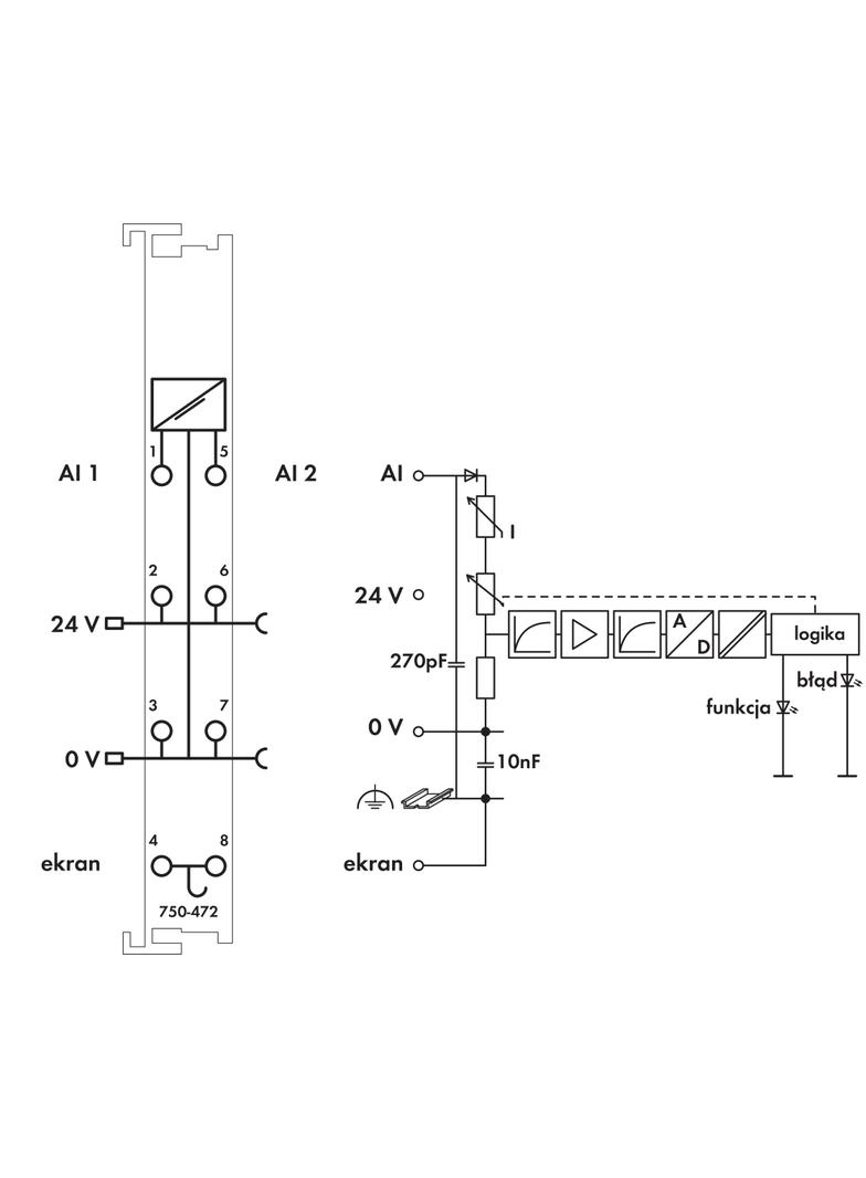 moduł 2AI 0-20mA 16bit WAGO