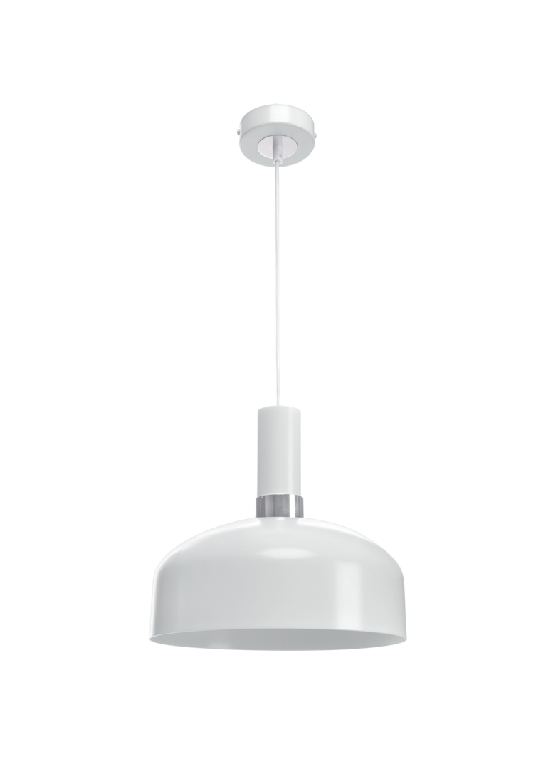 MILAGRO Lampa wisząca MALMO WHITE/CHROME 1xE27