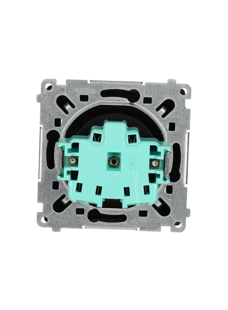 "Simon BASIC WMUW-00110x-Y021 Gniazdo wtyczkowe z uziemieniem (moduł) 16A, 250V~, zaciski śrubowe
