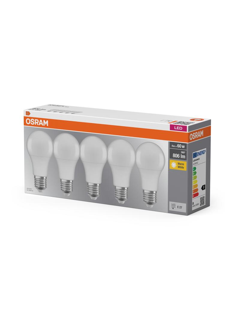 Lampa LED BASE Classic A60 8,5W/827 230V plastik E27 FS5 OSRAM