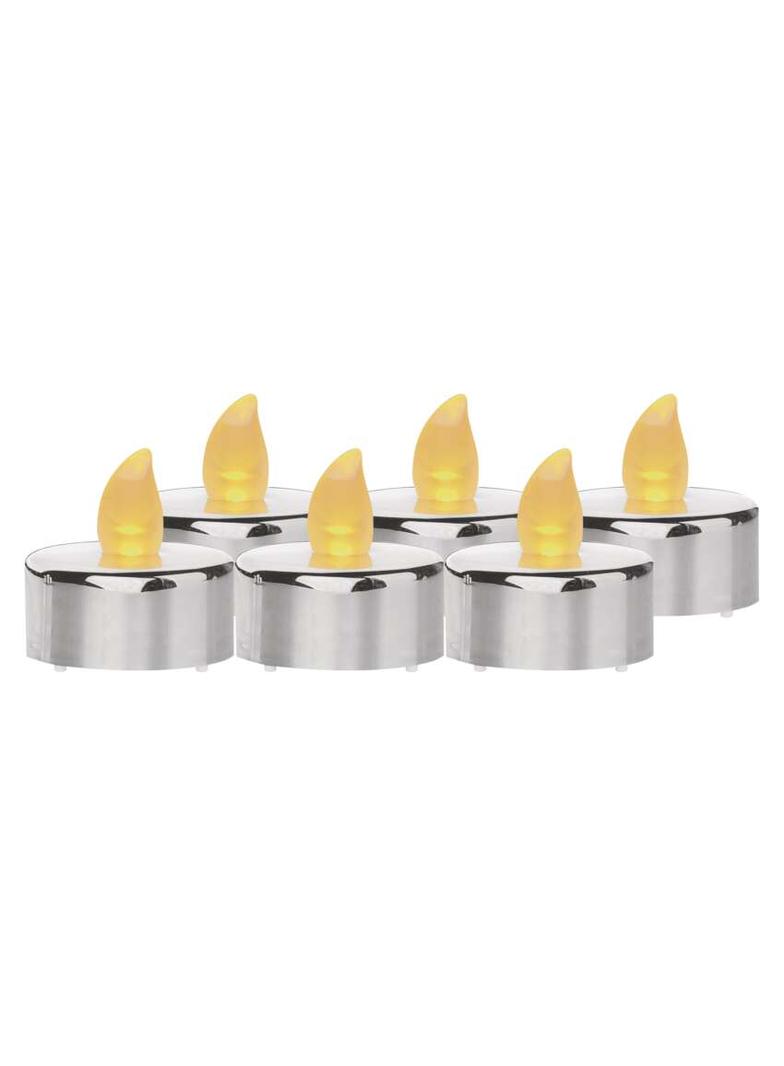 Świeczki tealight srebrne 6x CR2032 vintage kpl. 6 szt. DCCV12 EMOS