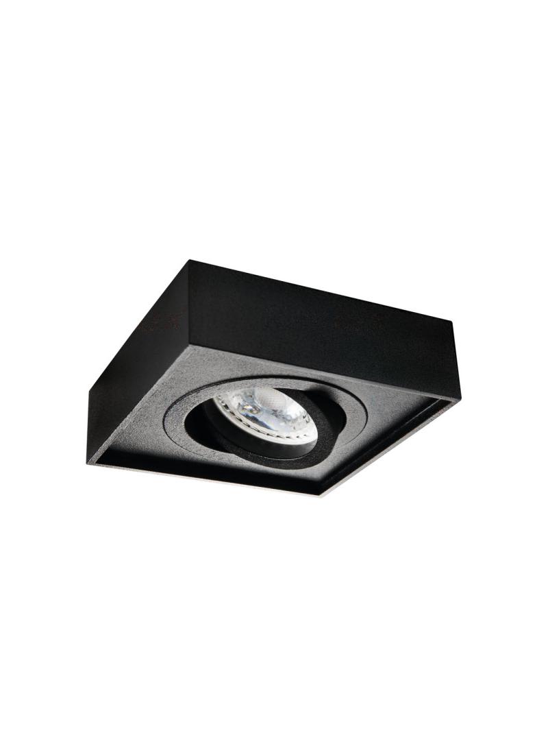 MINI GORD DLP-50-B Oczko sufitowe MINI GORD DLP-50-B kwadratowy stop aluminium stal kolor czarny 1XG