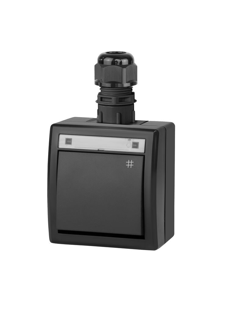 AQUANT 2K łącznik natynkowy krzyżowy IP 65 - kolor antracytowy