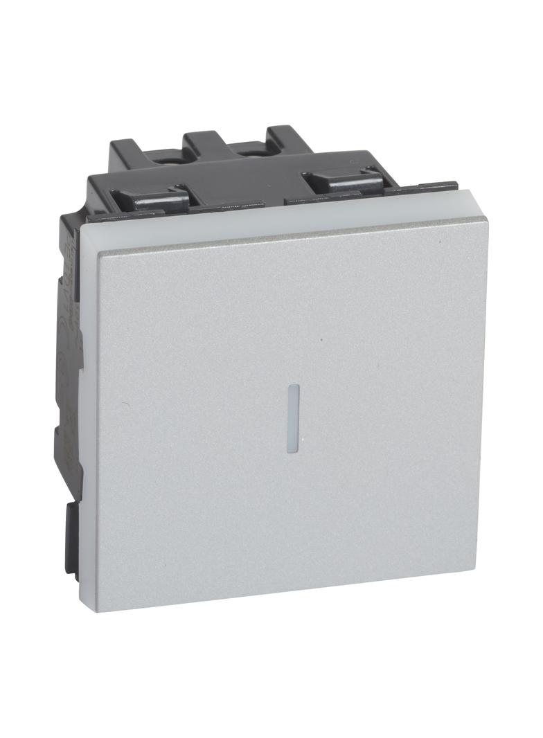 MOSAIC ŁĄCZNIK KRZYŻOWY - 2 MODUŁY ALUMINIUM 10AX-250V~, Legrand
