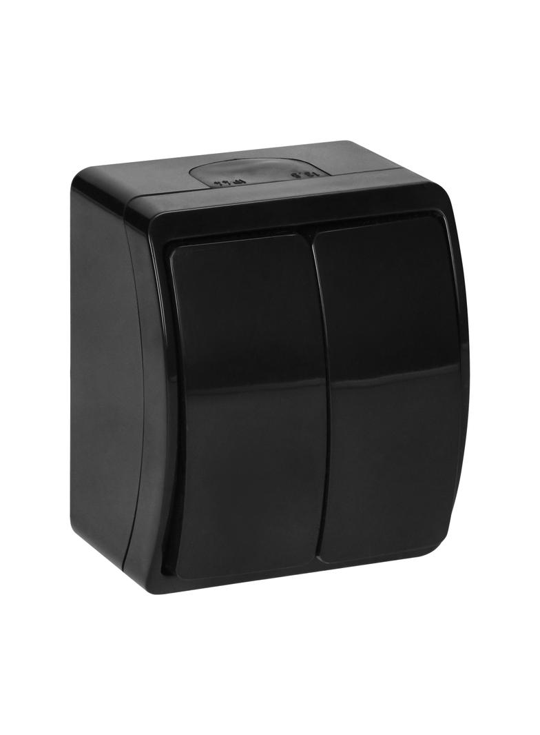 Łącznik świecznikowy n/t AQUATIC IP44 czarny OR-OE-7101/B ORNO