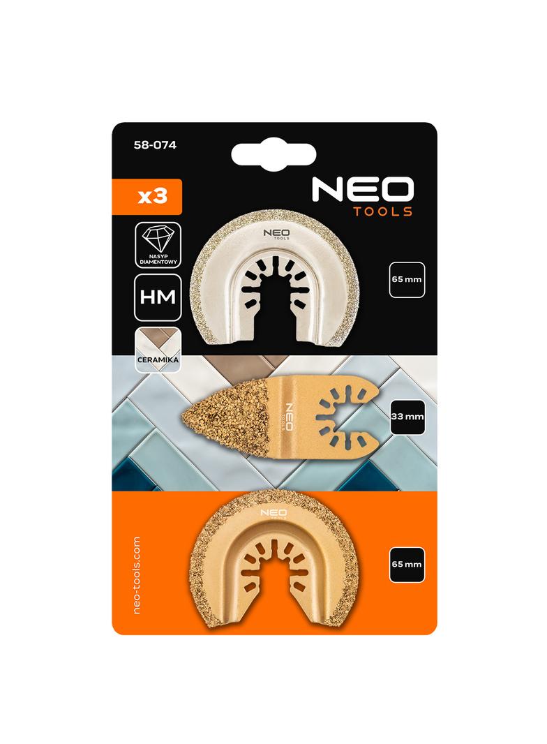 Zestaw brzeszczotów do ceramiki, 3 szt.