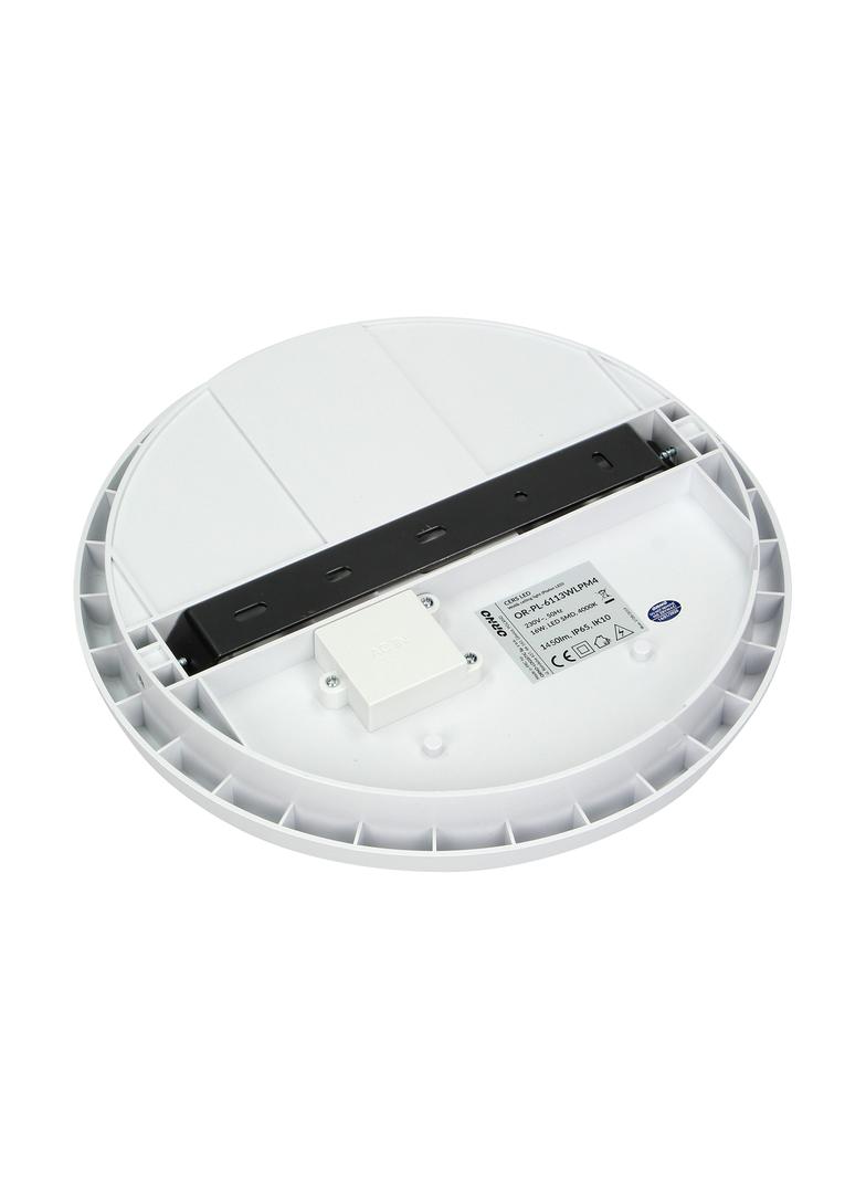 CERS LED 16W, plafon oświetleniowy, 1300lm, IP65, 4000K, poliwęglan mleczny, biały AD-PL-6113WLPM4 ORNO