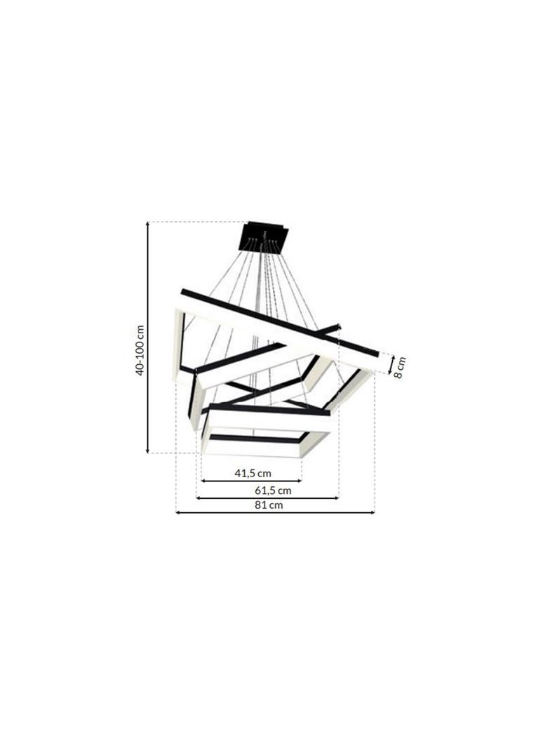 Milagro lampa wisząca LED Nero 140W 9800lm 4000K ML083