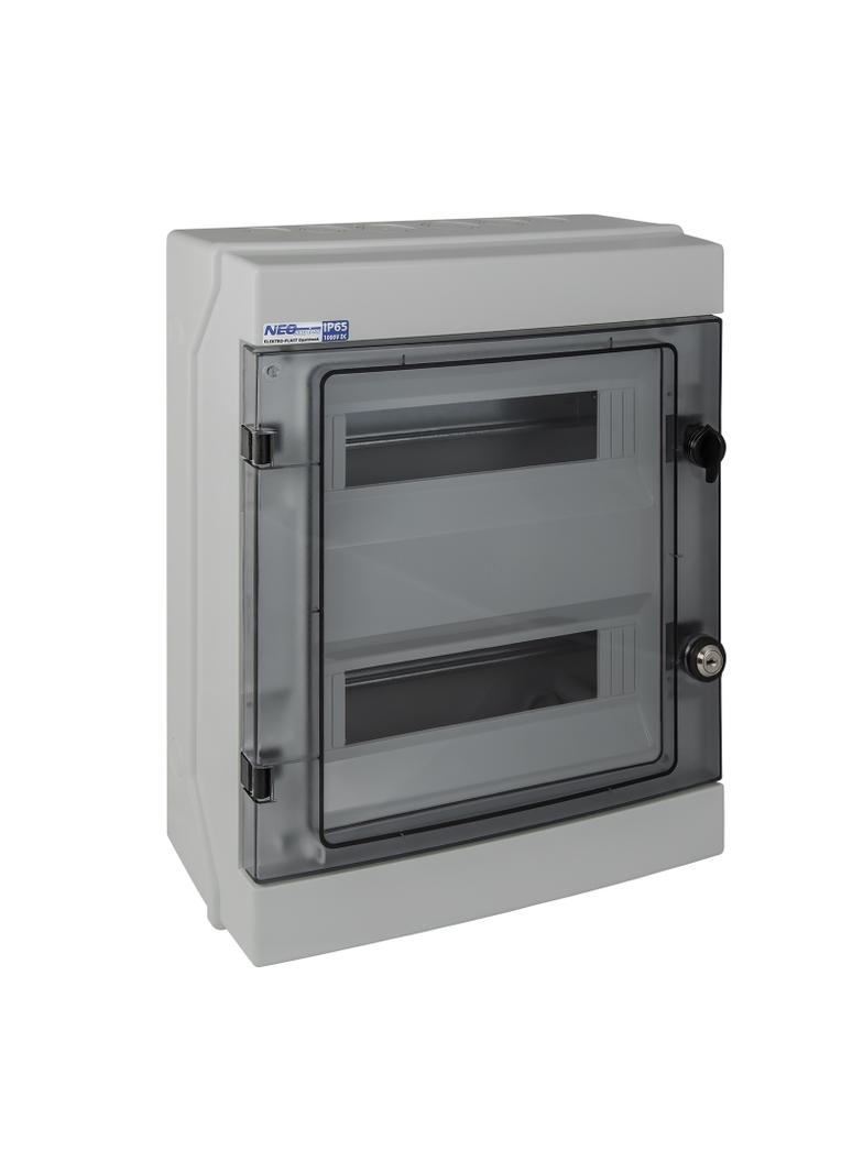 Rozdzielnica hermetyczna natynkowa 2x12 IP65 500VAC/1000VDC RH-24S/Z (z zamkiem) 36.725 OPATÓWEK